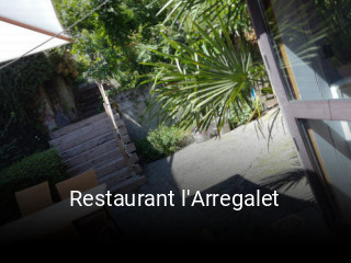 Restaurant l'Arregalet plan d'ouverture