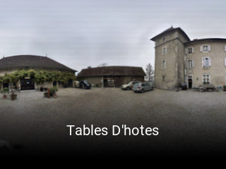 Tables D'hotes ouvert