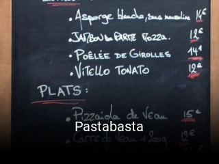 Pastabasta plan d'ouverture