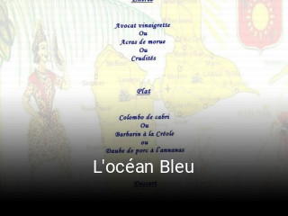 L'océan Bleu plan d'ouverture