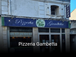 Pizzeria Gambetta heures d'affaires