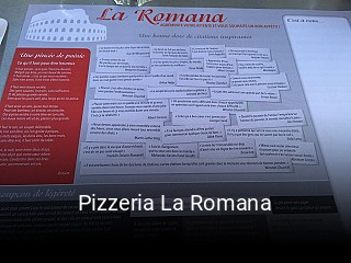 Pizzeria La Romana heures d'ouverture