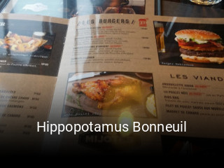 Hippopotamus Bonneuil heures d'affaires