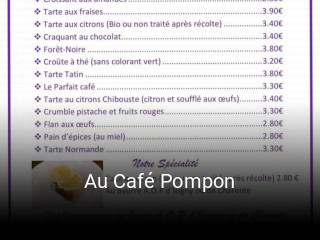 Au Café Pompon ouvert