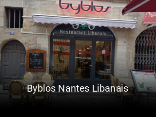 Byblos Nantes Libanais heures d'affaires