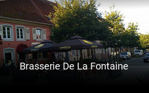 Brasserie De La Fontaine heures d'affaires