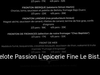 Pelote Passion L'epicerie Fine Le Bistro Kantxa heures d'affaires