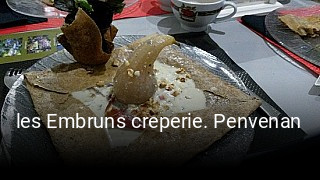 les Embruns creperie. Penvenan plan d'ouverture