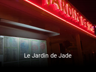 Le Jardin de Jade heures d'ouverture