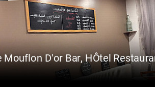 Le Mouflon D'or Bar, HÔtel Restaurant heures d'affaires