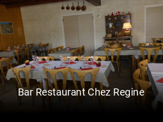 Bar Restaurant Chez Regine ouvert