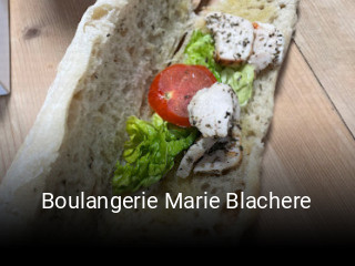 Boulangerie Marie Blachere heures d'affaires