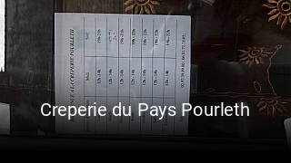 Creperie du Pays Pourleth plan d'ouverture