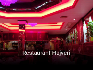 Restaurant Hajveri plan d'ouverture