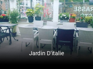 Jardin D'italie plan d'ouverture