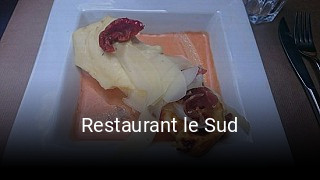 Restaurant le Sud heures d'ouverture