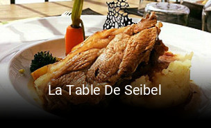 La Table De Seibel plan d'ouverture