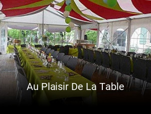 Au Plaisir De La Table ouvert