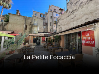 La Petite Focaccia heures d'ouverture