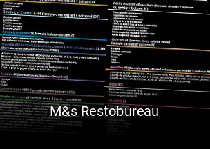 M&s Restobureau plan d'ouverture