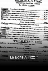 La Boite A Pizz ' ' plan d'ouverture