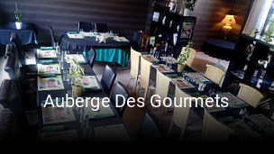 Auberge Des Gourmets plan d'ouverture