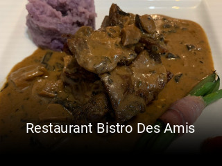 Restaurant Bistro Des Amis heures d'ouverture