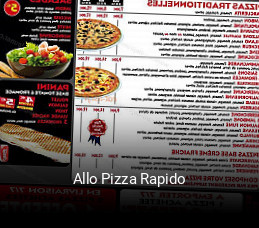 Allo Pizza Rapido heures d'ouverture