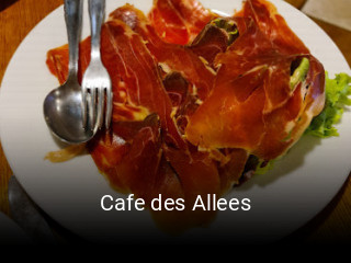 Cafe des Allees plan d'ouverture