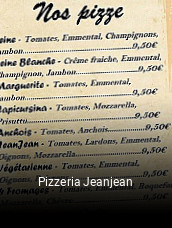 Pizzeria Jeanjean heures d'affaires