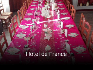 Hotel de France ouvert