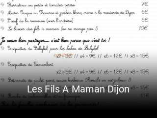 Les Fils A Maman Dijon plan d'ouverture