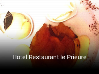 Hotel Restaurant le Prieure plan d'ouverture