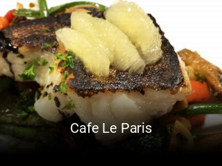 Cafe Le Paris ouvert