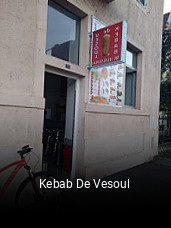 Kebab De Vesoul plan d'ouverture