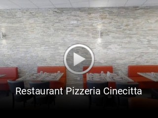 Restaurant Pizzeria Cinecitta plan d'ouverture