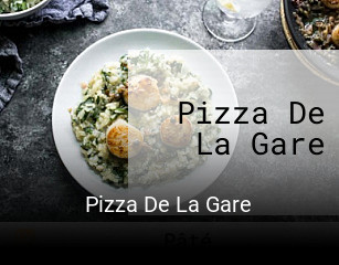 Pizza De La Gare heures d'ouverture