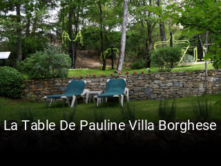 La Table De Pauline Villa Borghese heures d'affaires