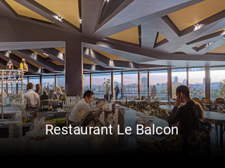 Restaurant Le Balcon heures d'ouverture