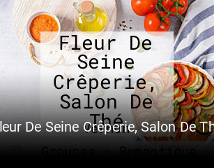 Fleur De Seine Crêperie, Salon De Thé ouvert