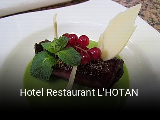 Hotel Restaurant L'HOTAN plan d'ouverture