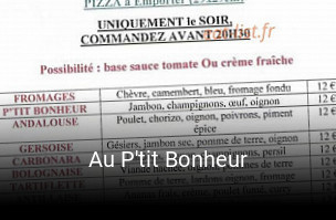 Au P'tit Bonheur ouvert