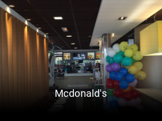 Mcdonald's heures d'ouverture