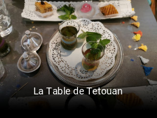 La Table de Tetouan heures d'ouverture