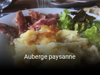 Auberge paysanne plan d'ouverture