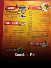 Snack Le Bkt ouvert