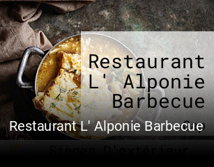 Restaurant L' Alponie Barbecue heures d'ouverture