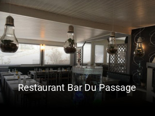 Restaurant Bar Du Passage plan d'ouverture