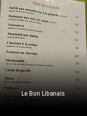 Le Bon Libanais ouvert