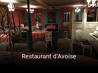 Restaurant d'Avoise heures d'ouverture